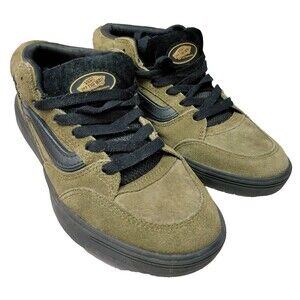VANS Zahba Mid X Beatrice Domond Skateboarding Shoes Men's Size 6 Dark Olive